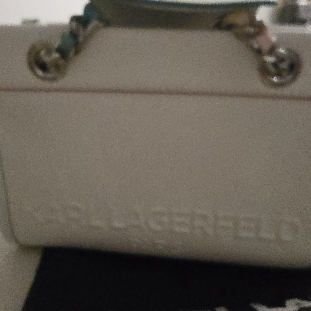 Karl Lagerfeld White and Multicolor Women's Bag Karl Lagerfeld Paris Savoie - Picture 10 of 10